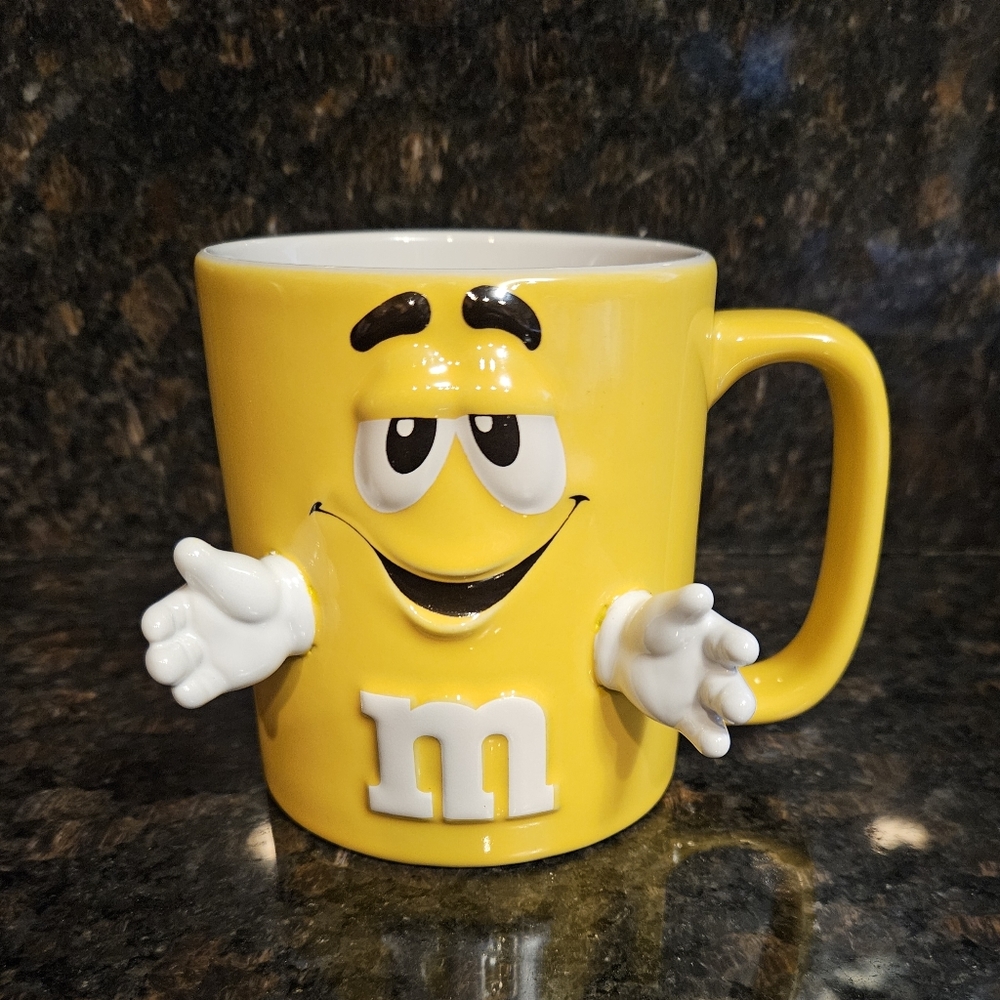 M&M 3-D Yellow mug by Mars